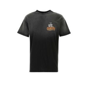 Willy Chavarria Men Slate Cotton T-Shirt